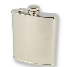 Peterson 6oz Barley Hip Flask With Engraving Plaque FLA143