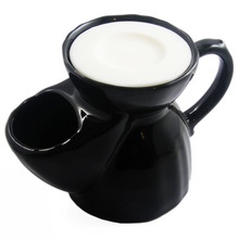 Vulfix Black Old English Shaving Scuttle (Mug) with Soap