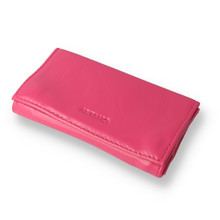Artamis PO25P Pink stained Leather Roll Up Hand Rolling Tobacco Pouch