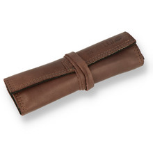 Ilmorello PTG Handmade Italian Tobacco Pouch Brown Leather & Black 102