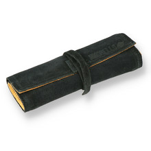 Ilmorello PTG Handmade Italian Leather Tobacco Pouch Black & Yellow 105