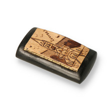 Hand Painted Wooden Snuff Box Lourdes SNU-125