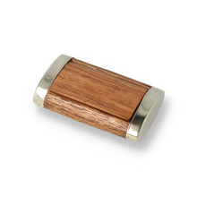 Handmade Wooden Snuff Box with Metal Sides SNU-113
