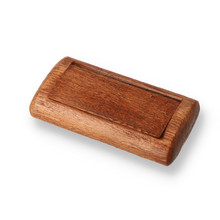 Handmade Rustic Rosewood Snuff Box With Hinged Lid SNU-107