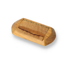 Handmade Smooth Walnut Snuff Box With Hinged Lid SNU-103