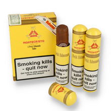 Montecristo Petit Edmundo Tubos (Box of 3 Tubed Cuban Cigars)