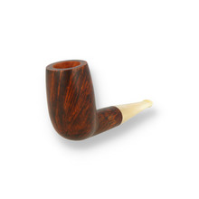 Ropp Stout Horn Pipe Smooth Chimney Briar Pipe ROP-013