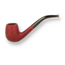 Ropp Ruby Horn Pipe Small Bent Billiard Briar Pipe ROP-039
