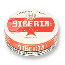 Siberia -80ºc Xtremely Red White Dry Tobacco Chew Bags (42mg)