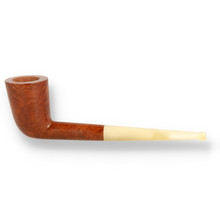 Ropp Vintage Horn Pipe Smooth Straight Dublin Briar Pipe ROP-041