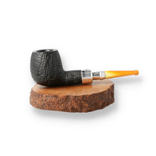 **RARE** Peterson Antique Amber Sandblast Silver Spigot 87 (No.347)