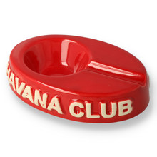 Havana Club El Chico Ceramic Cuban Cigar Ashtray HC-103 Vermilion Red