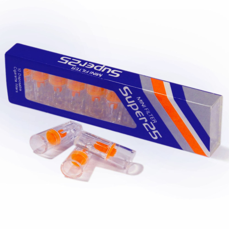 Super 25 Orange Cigarette End Cap Cigarette Filters