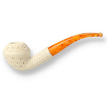 Levent Hand Carved Block Meerschaum Medium Carved 202