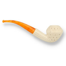 Levent Hand Carved Block Meerschaum Medium Carved 202
