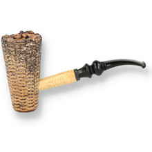 Missouri Meerschaum Deluxe Freehand Corn Cob Smoking Pipe