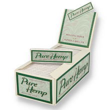 Pure Hemp Green Regular Sized Cigarette Papers (Full Box, 50 Packs)