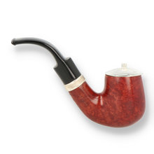 Brebbia Sailing Amaranto 6006 Briar Pipe With Silver Cap (SAIL6006AMA)