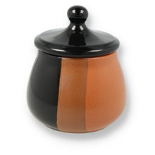 3-Colour Glazed Ceramic Tobacco Jar (522002)