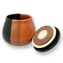 3-Colour Glazed Ceramic Tobacco Jar (522002)