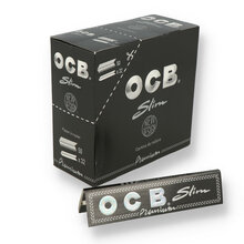 OCB Black SLIMS Kingsize Premium Rolling Papers (Full Box)