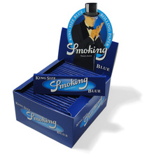Smoking Blue King Size Cigarette Papers Bulk Buy (Full Box 50 Packs)