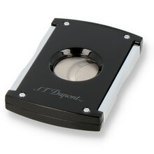 S.T.Dupont Maxijet Cigar Cutter Chrome and Black Lacquer (003265)