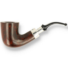 Peterson Plateau Silver Spigot Fishtail Briar Pipe 120