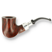 Peterson Plateau Silver Spigot Fishtail Briar Pipe 119