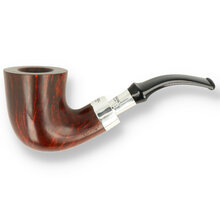 Peterson Plateau Silver Spigot Fishtail Briar Pipe 118