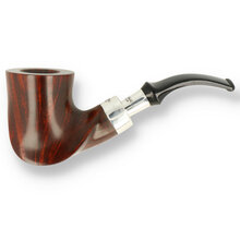 Peterson Plateau Silver Spigot Fishtail Briar Pipe 116