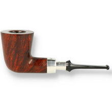 Peterson Plateau Silver Spigot Fishtail Briar Pipe 110
