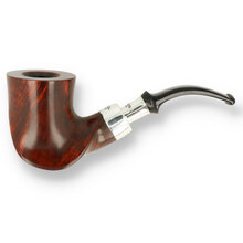 Peterson Plateau Silver Spigot Fishtail Briar Pipe 109