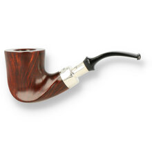 Peterson Plateau Silver Spigot Fishtail Briar Pipe 103