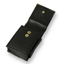Falcon Black Leather Cigarette Packet Holder 697