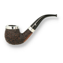 **RARE** Peterson Black Sandblast Silver Cap 68 Briar Pipe 87