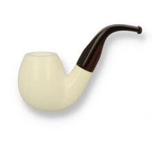 Star Meerschaum Hand Carved Block Meerschaum Bent Egg G1 109