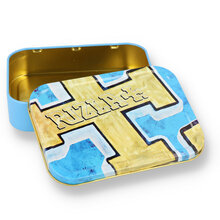 Rizla Blue and Gold Cross 2oz Tobacco Tin (50g)