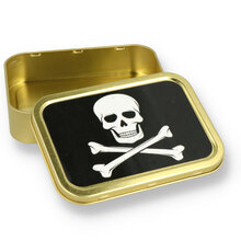 Skull and Crossbones 2oz Tobacco Tin (50g)
