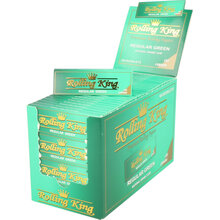 Rolling King Regular Budget Green Papers (Full Box of 100 Packs)
