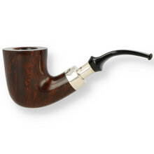 Peterson Plateau Silver Spigot Fishtail Briar Pipe 121