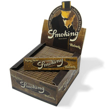 Smoking BROWN Pure Un Bleached King Size Bulk Buy (Full Box 50 Packs)