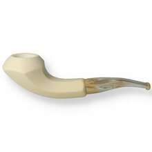 Star Meerschaum Hand Carved Block Meerschaum Slanted Hex G3 134