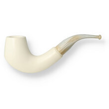 Star Meerschaum Hand Carved Block Meerschaum XL Curved G3 137