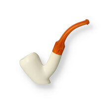 Star Meerschaum Hand Carved Block Meerschaum Cavalier Cutty G3 139
