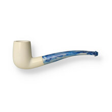 Star Meerschaum Hand Carved Block Meerschaum Curved Billiard G3 151