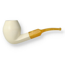 Star Meerschaum Hand Carved Block Meerschaum Bulldog G3 154