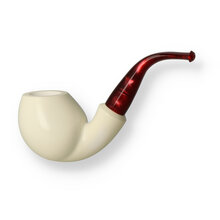 Star Meerschaum Hand Carved Block Meerschaum Canted Egg G3 177