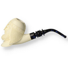 Star Meerschaum Hand Carved Block Meerschaum Medieval Knight G3 183