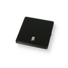 Alfred Dunhill White Spot Classic Black Leather Hard Clasp Cigarette Case PA2316 (Holds 10)